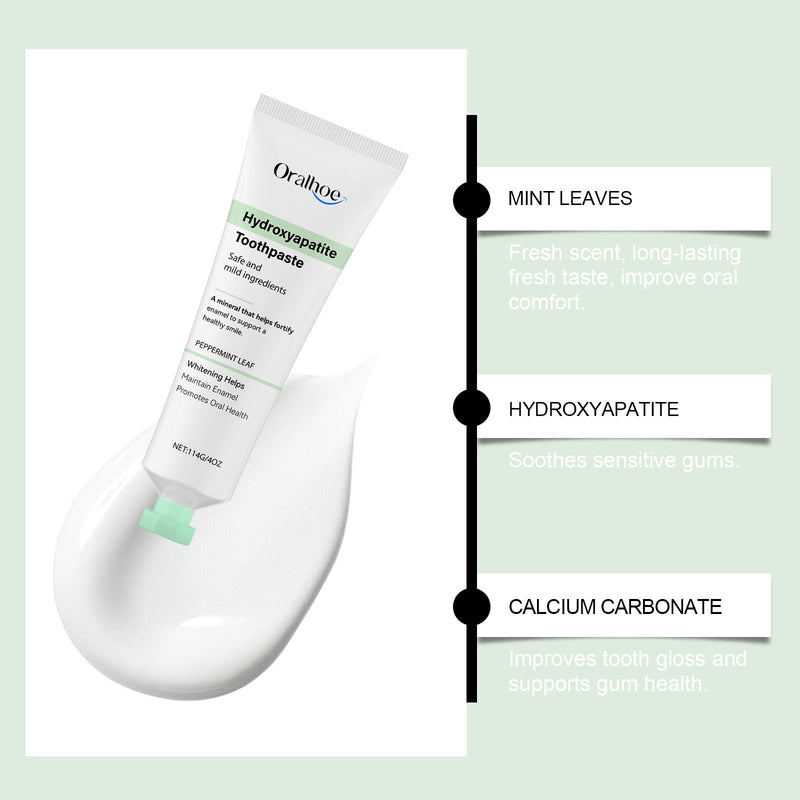 Oralhoe Mint Sparkling Toothpaste, Gently Cleans Stains Fresh Breath Mint Refreshing Toothpaste