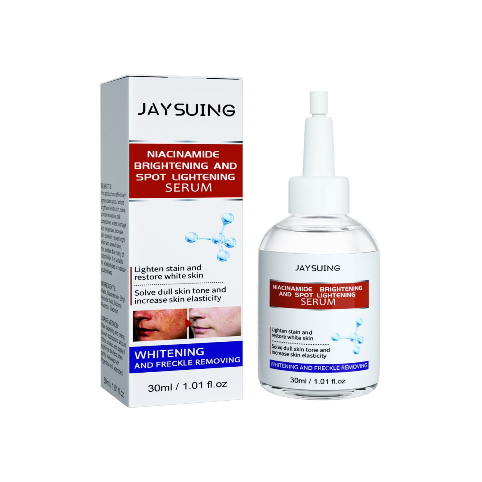 Nicotinamide Brightening And Spot Reducing Serum, Moisturizes Brightens Whiten Skin And Removes Dark Spots Serum