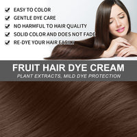 Fruit And Vegetable Hair Cream, Natural, Mild And Long-Lasting, Does Not Hurt The Scalp. Easy To Apply Dark Hair Cream