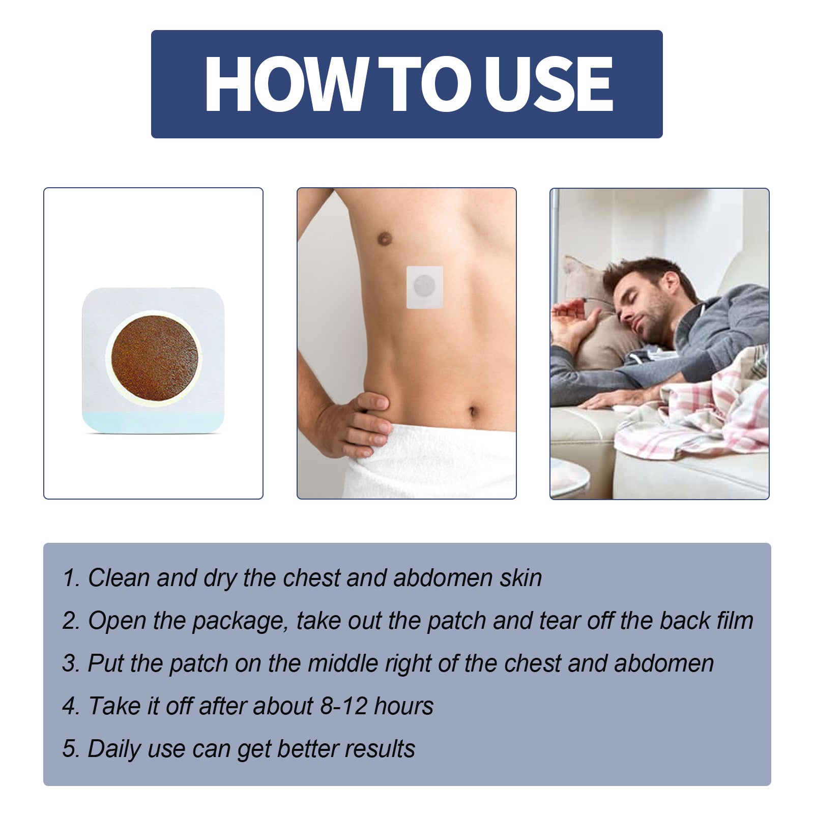 Body Care Patch, Relieving Abdominal Distention Moistening Intestine Liberating Bowels Body Care Navel Stickers