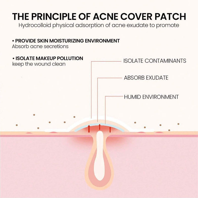 200 Pieces Acne Patches Party Stickers Heart-shaped Stickers Star Decorative Stickers Halloween Acne Patches