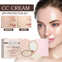 CC Cream, Skin Protection Lightweight Breathable Durable Not Easy To Take Off The Makeup Natural Block Defect Calm Makeup Makeup Powdery Cake