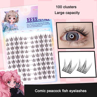 Sunflower Comics Pure Desire Eyelash Simulation Natural Thickening Large Segmented Trilogy False Eyelash Laziness