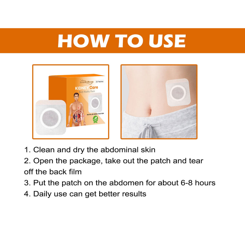South Moon Kidney Care Body Heatley Patch, Relieve Muscle And Bone Soreness Leg Swelling Dizziness And Discomfort Acupoint Care Patch