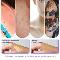 Body Concealer, Waterproof Cover Tattoo Scars Birthmark Invisible Body Concealer