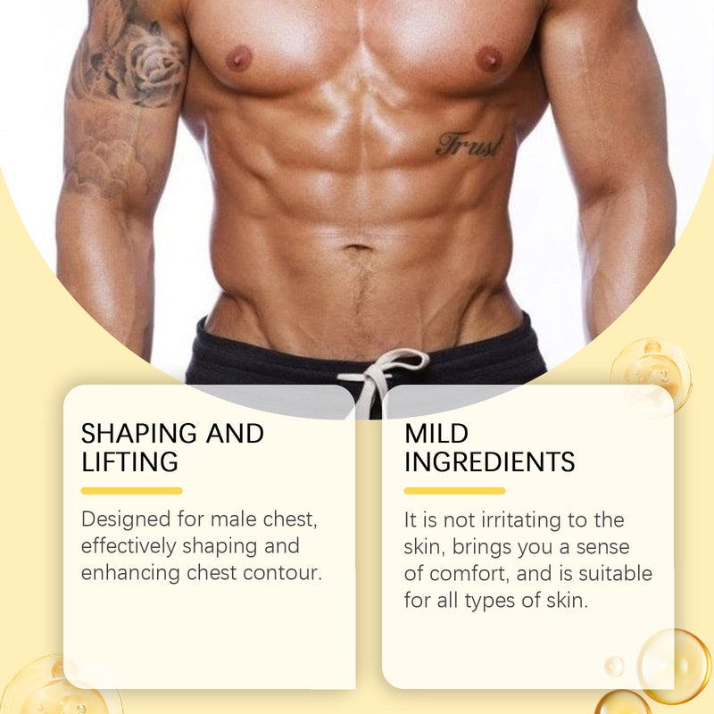 Men's Chest Shaping Treatment Spray Men's Chest Firming Treatment Gently Creates Firm Contouring