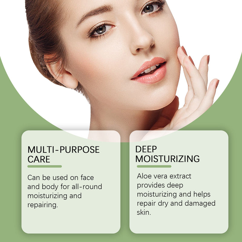 OceAura Aloe Vera Gel for Skin - 99% Pure Plant Extract, Hand-Harvested & Cold-Pressed Moisturizing Gel, 100ml