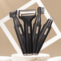 New Men's 4 in 1 Electric Razor Nose Hair Sideburns Knife Trimmer Eyebrow Grooming Set Compound