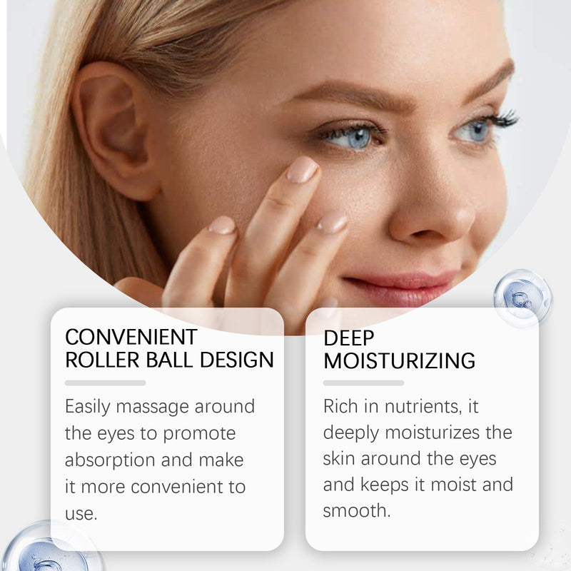 Ouhoe Castor Oil Eye Roller Brightening The Skin Around The Eyes Gentle Formula Easy To Use Eye Care Oil