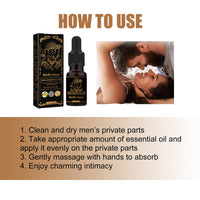 Men Essential Oil, Men's Body Care Enhance Endurance Vitality Massage Treatment Essential Oil
