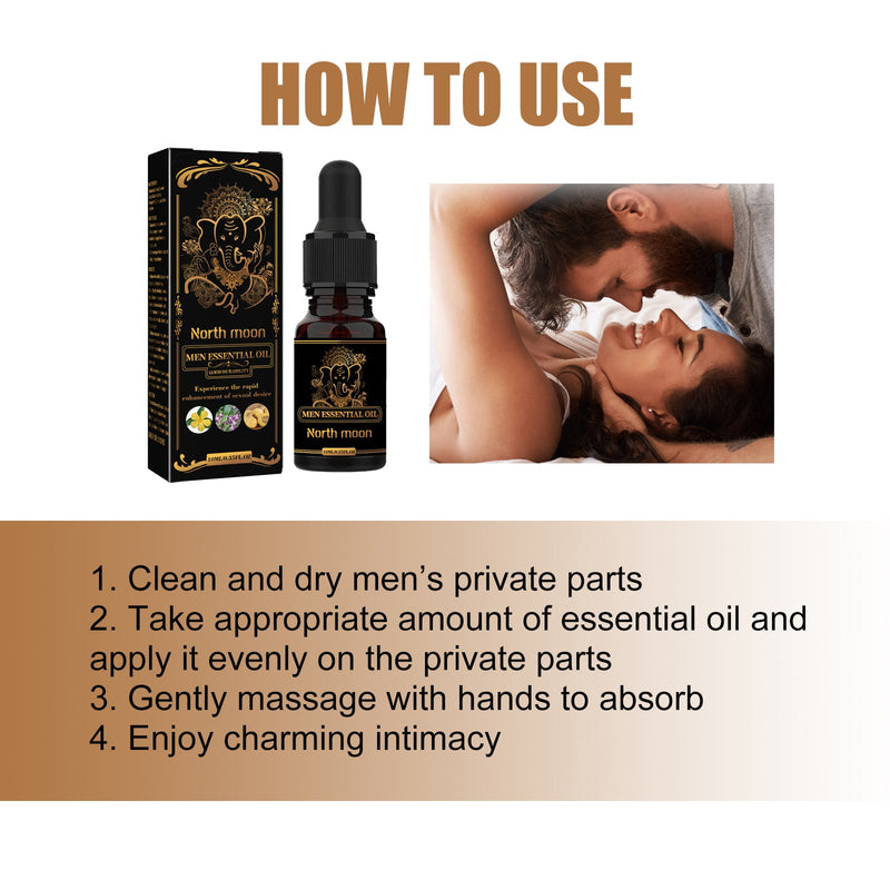 Men Essential Oil, Men's Body Care Enhance Endurance Vitality Massage Treatment Essential Oil