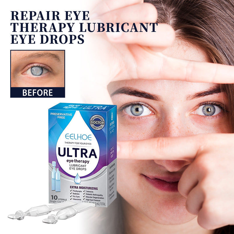 EELHOE Lubricant Eye Drops, Relieve Redness Eye Fatigue Dryness Blurred Vision And Moisturize Eye Care Solution