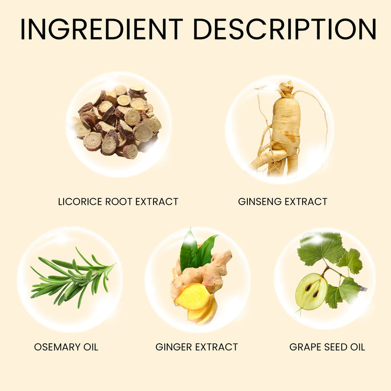 Ginseng Massage Essence, Moisturizes Scalp Strengthens Hair Prevents Loss Hair Care Essence
