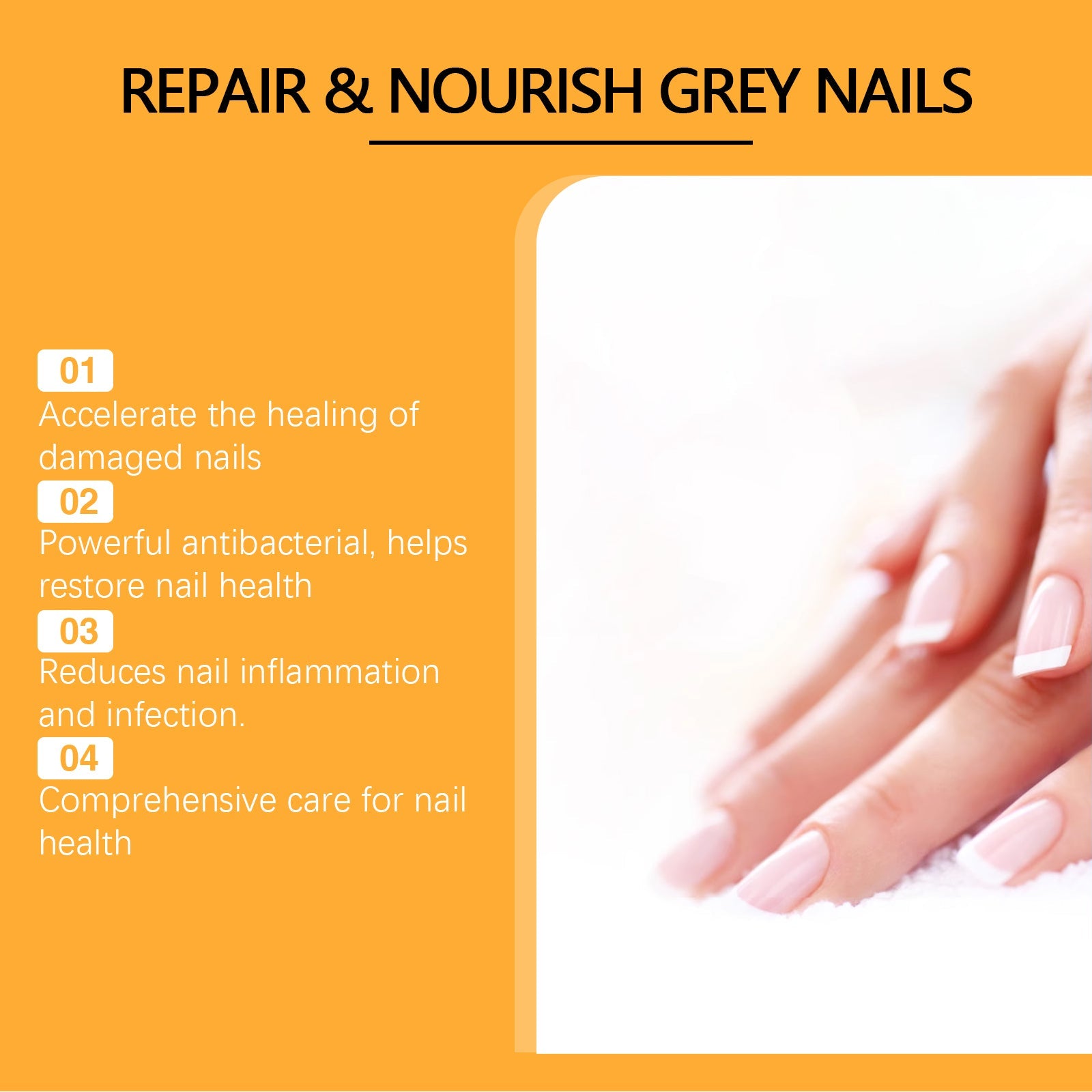 Bee-Venom Grey Nail Care Solution For Hand And Foot Nails Cleaning, Repairing, Softening And Brightening Nutritional Care Solution