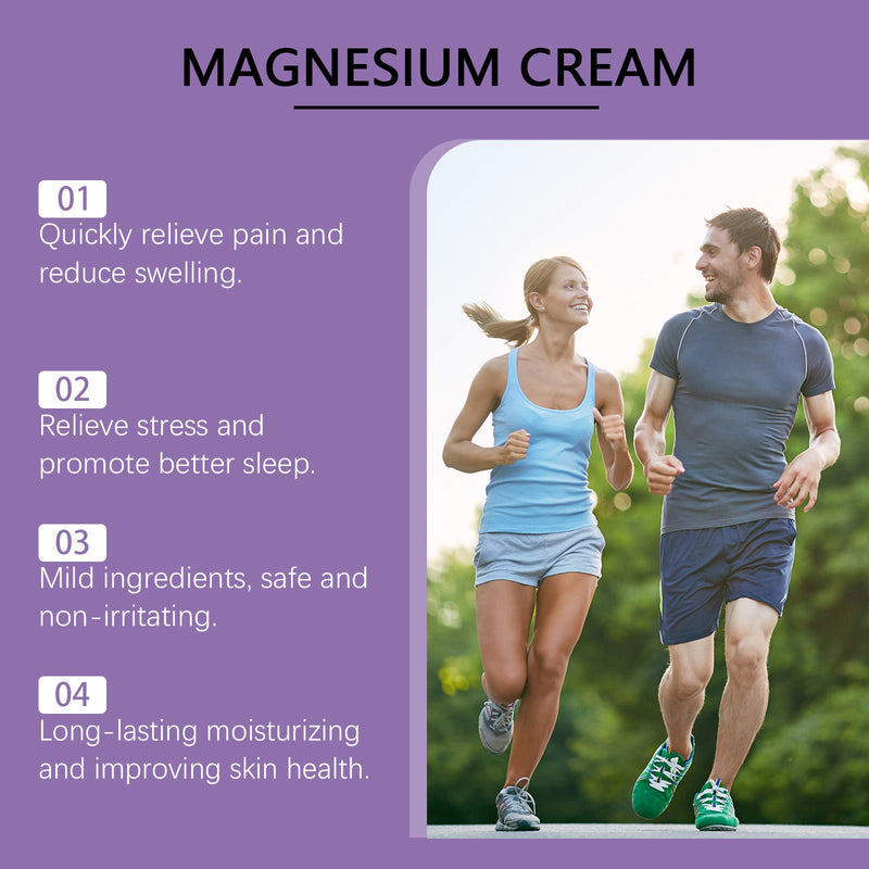 OUHOE Body Soothing Magnesium Cream, Eases Wrist And Knee Joint Discomfort With Gentle Ingredients For Daily Massage Treatments