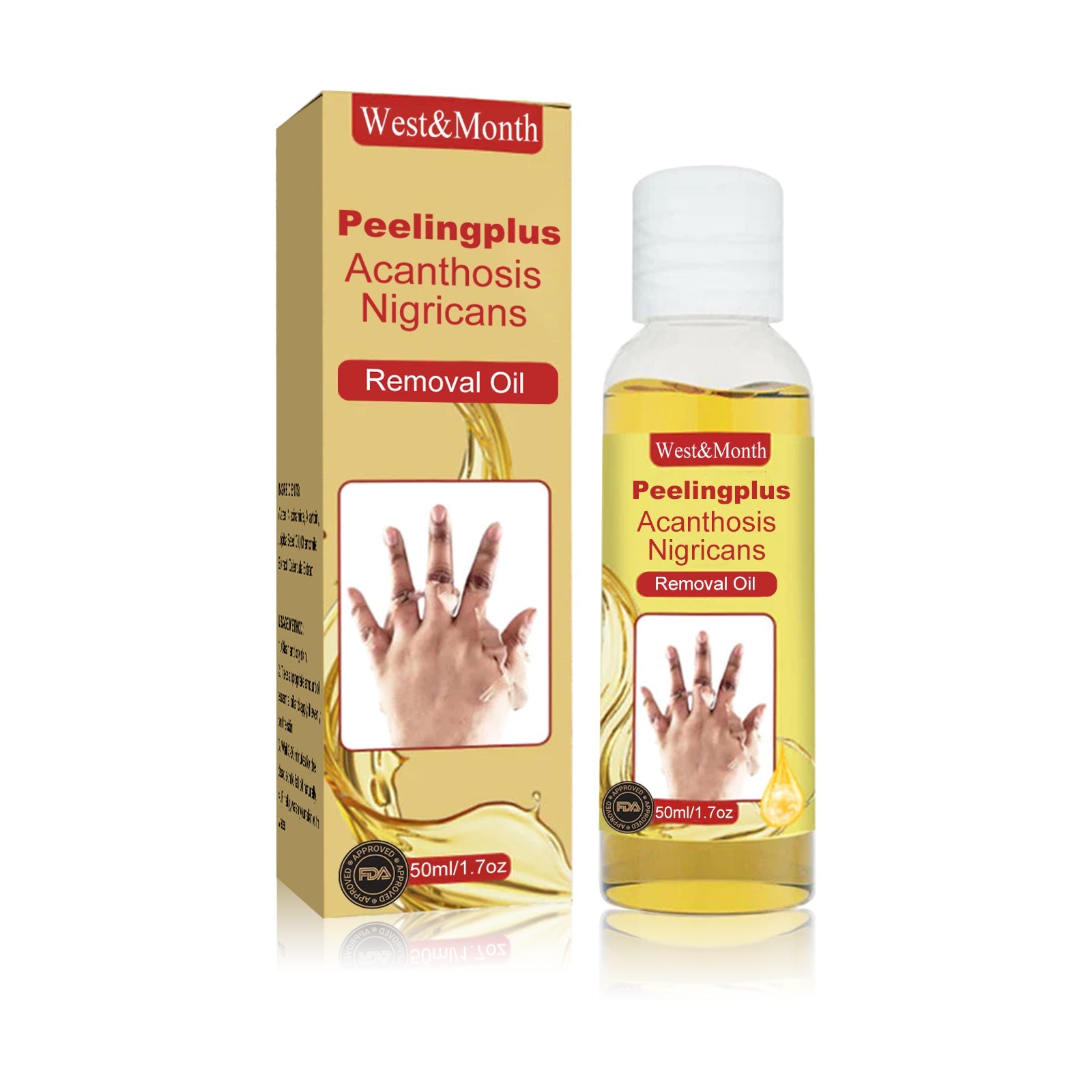West&Month Acanthosis Nigricans Removal Oil, Exfoliating Light Black Brightening And Beauty Skin Oil