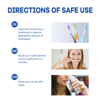 Probiotic Bright White Fresh Toothpaste, Deep Cleaning Stains And Tartar White Teeth Fresh Breath Gum Care