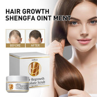 Hair Regrowth Exfoliate Scrub, Clean Dandruff Refreshing Soft Moist Hair, Hair Scrub