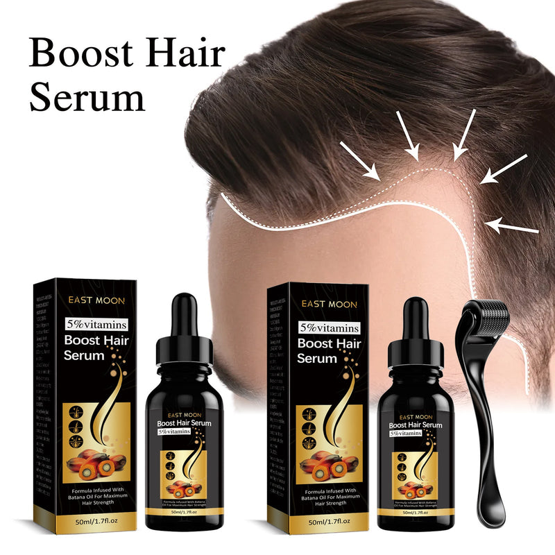 East Moon Boost Hair Serum, Prevent Hair Loss Strengthen Thicken And Nourish Hair Roots Hair Care Serum Set
