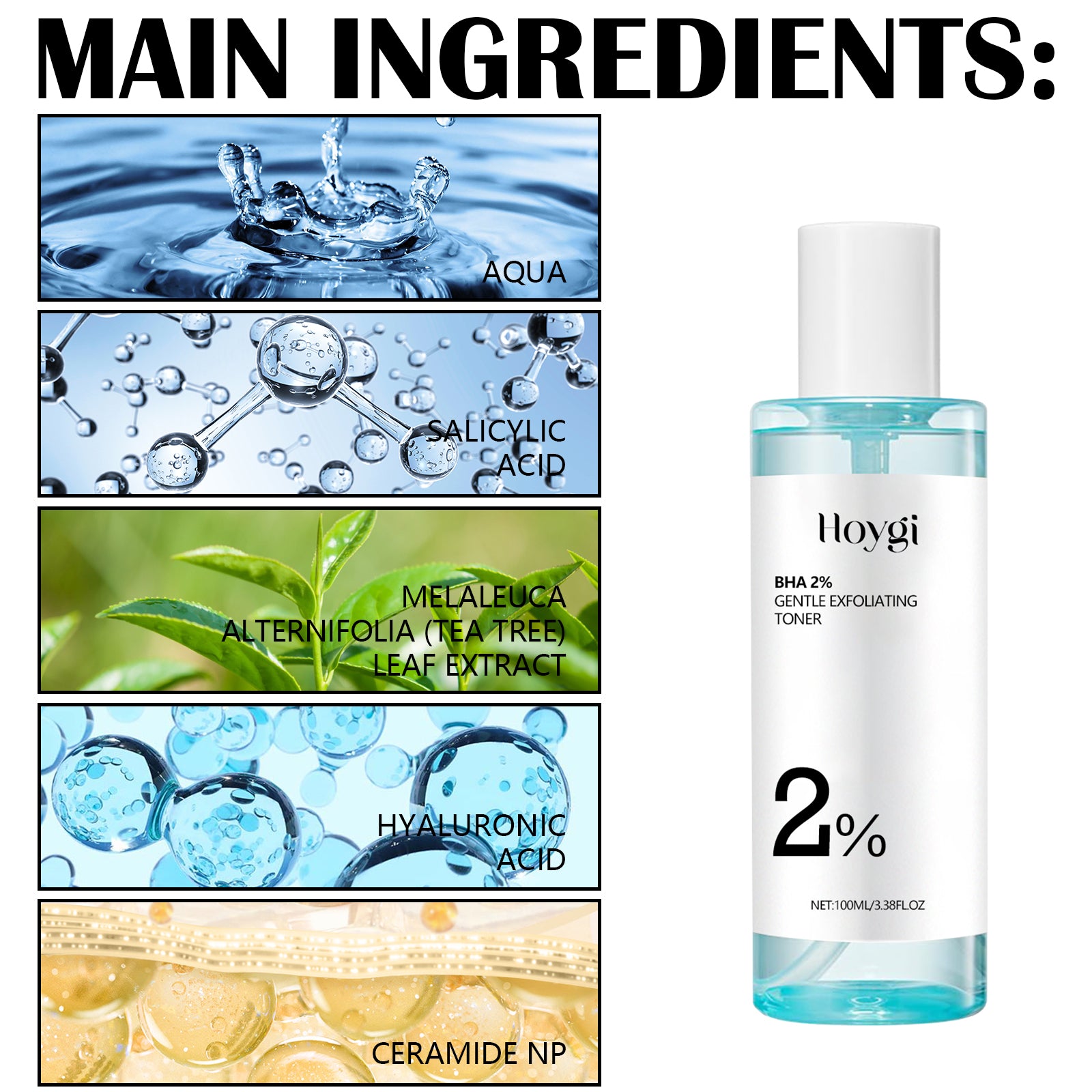 Gentle Exfoliating Toner, Repair Skin Barrier Facial Redness Hydrating Shine Refreshing Toner