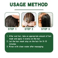West&Month Keratin Hair Mask, Moisturize Repair Split Ends Dry And Frizzy Smooth Hair Care Mask