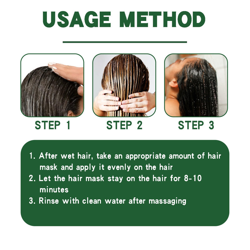 West&Month Keratin Hair Mask, Moisturize Repair Split Ends Dry And Frizzy Smooth Hair Care Mask