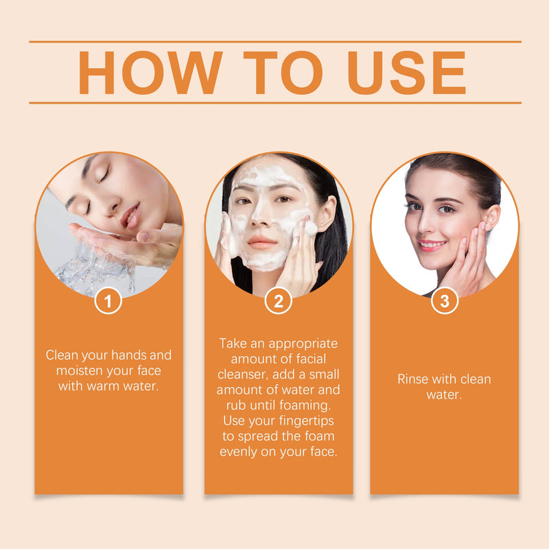 EELHOE Rice Cleanser Gently Cleanses Facial Skin And Moisturizes Soothing And Refreshing Facial Cleanser