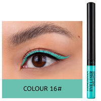 HANDAIYAN 12 Color Matte Color Liquid Eyeliner Long Lasting Non-Smudge Liquid Eye Shadow