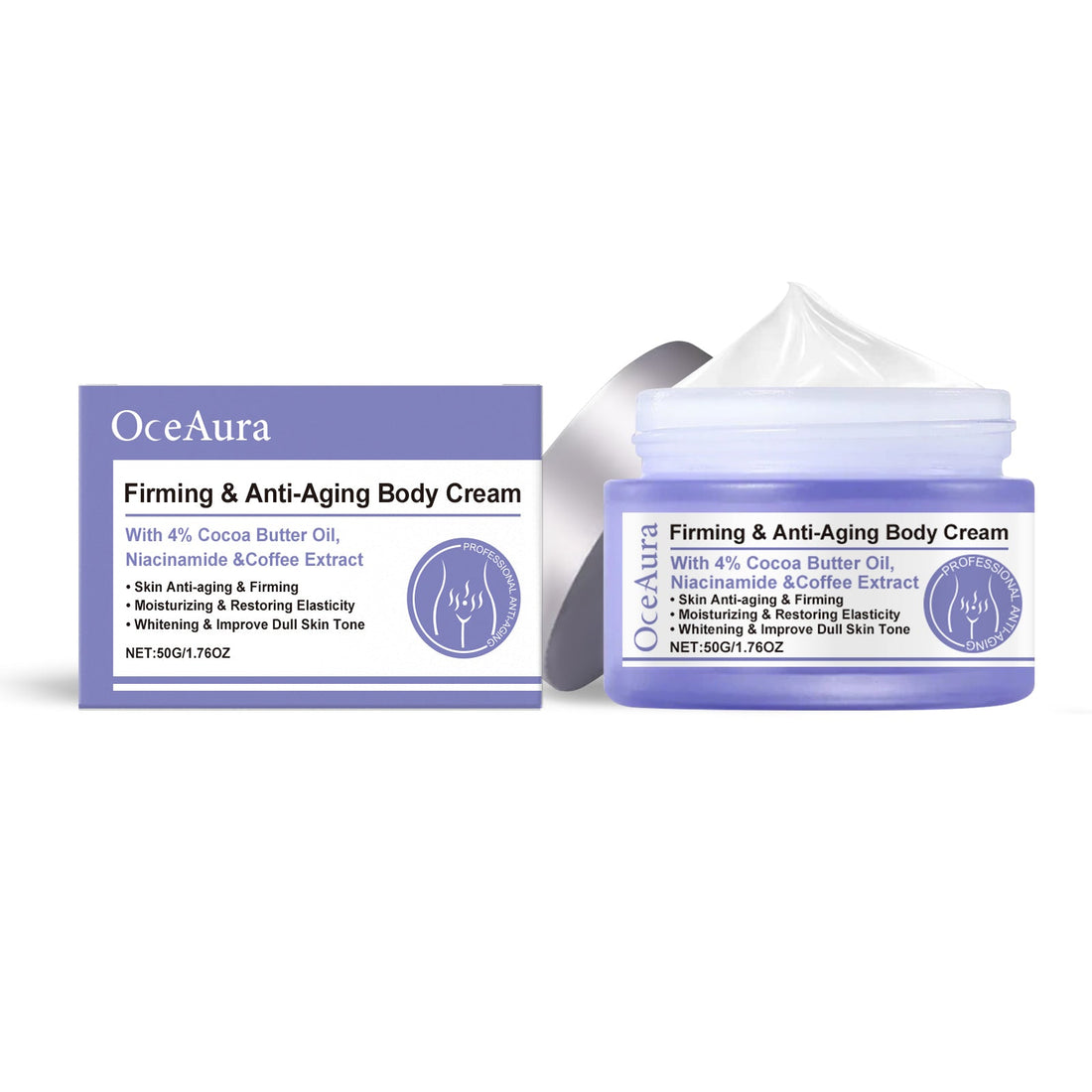 OceAura Daily Body Cream - Moisturizing & Hydrating Body Skin Care
