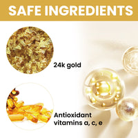 24k Gold Anti Aging Sparkling Oil Serum Lifing, Facial Firming Skin Anti-Wrinkle Eye Corner Fine Lines Law Wrinkles Lifting