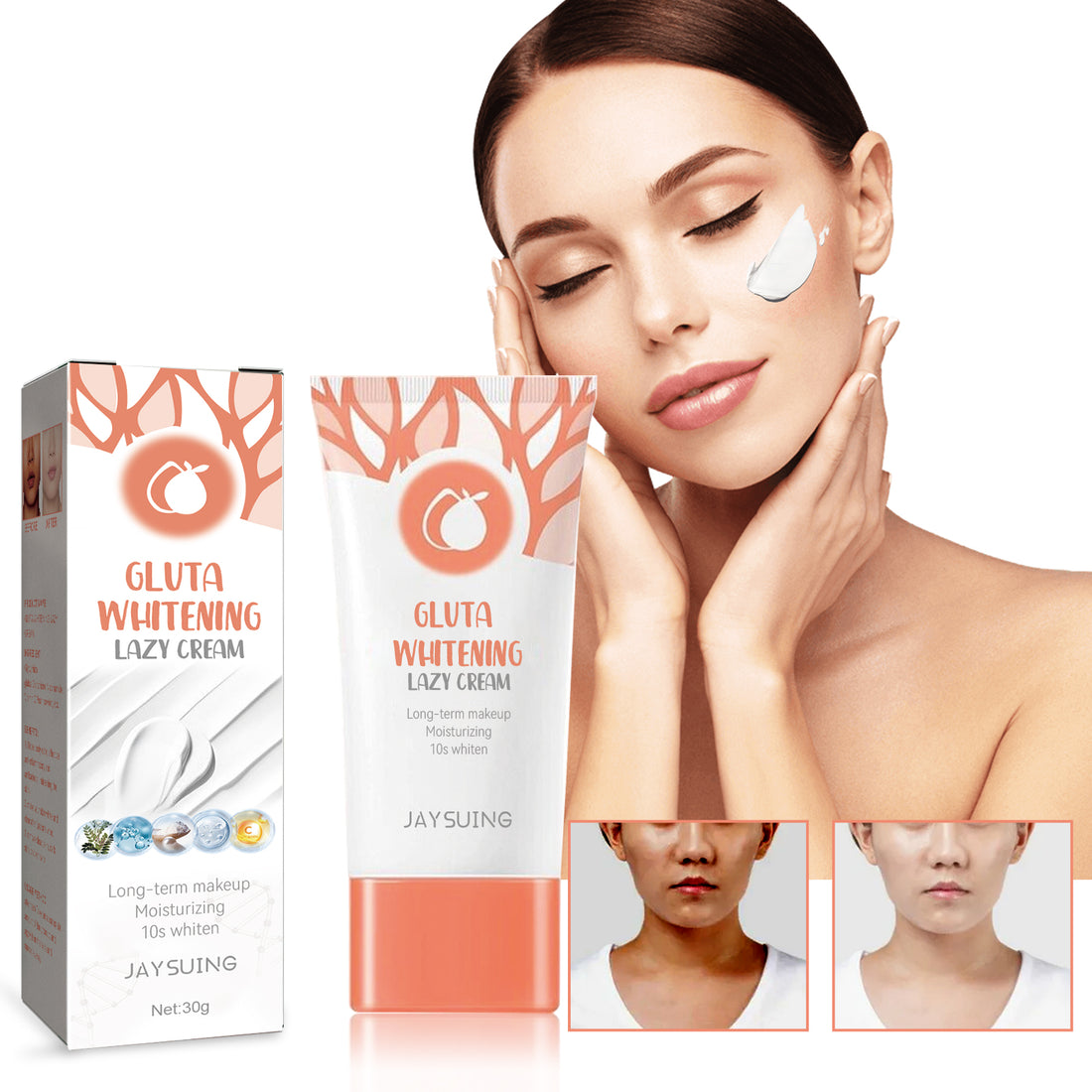 Whitening Cream, Firming Moisturizing Whitening Facial Skin Repair Cream