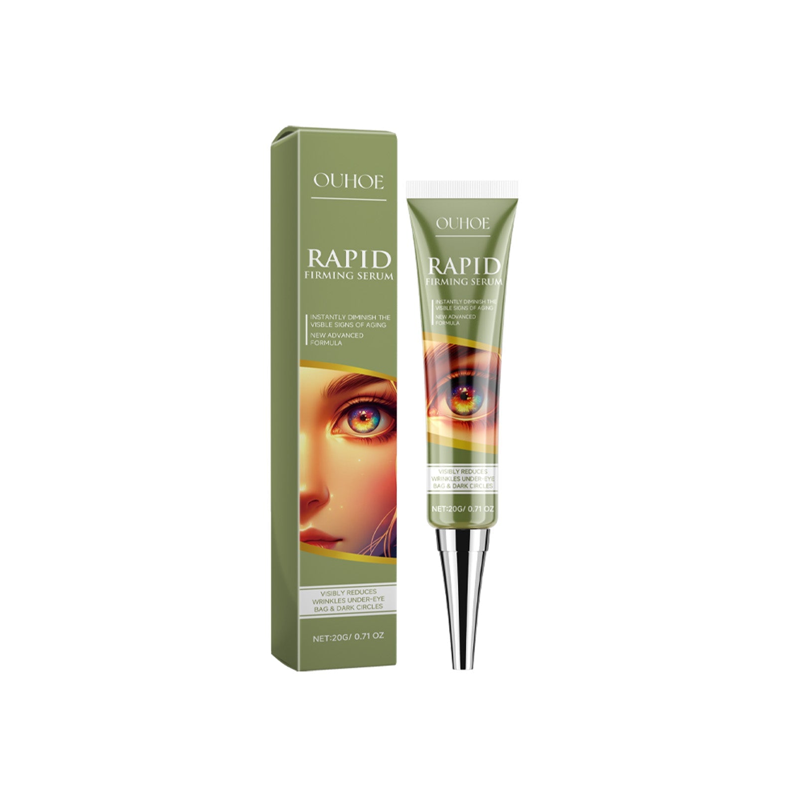 Rapid Firming Serum, Moisturizing Eye Firming Anti-Wrinkle Dark Circles Fade Fine Lines And Wrinkles Massage Treatment