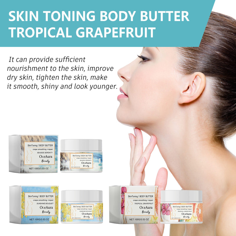 Skin Toning Body Butter, Filling Water To Moisten Haun White Body Skin Smooth And Tender Skin Anti-Wrinkle Firming Creams