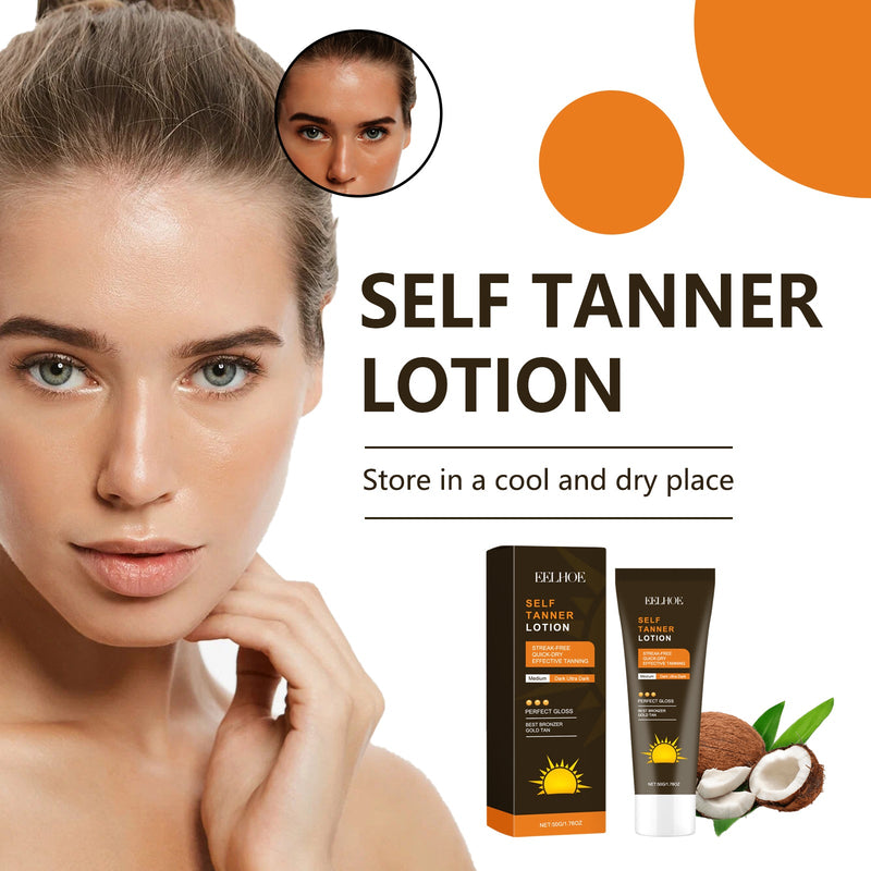EELHOE Self Tanner Lotion - Outdoor Quick Tanning Hydrating Summer Care