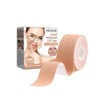 EELHOE Myofascial Face Tightening Band, Face Anti-Sagging Lift Chin V-Shaped Face Breathable Face Lifting Tape