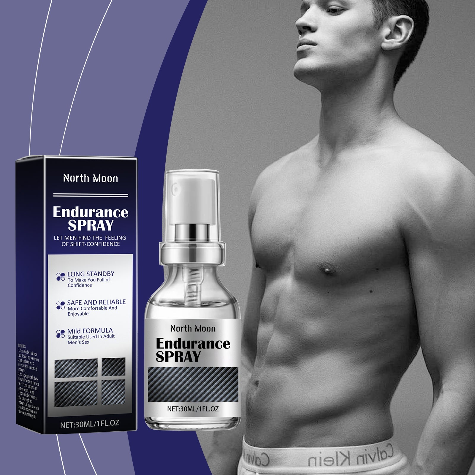 Men's Care Spray, Men's Body Moisturizing And Toning Body Massage Treatment Cream