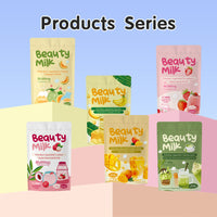 Premium Collagen Powder Banana Flavor BeautyMilk Drink Powder
