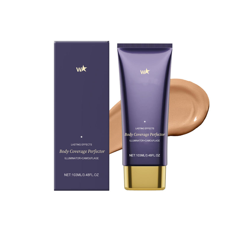 Brown Body Concealer Cream - Covers Imperfections, Evens Out Face and Body Tone, Long-Lasting, Non-Cakey Concealer
