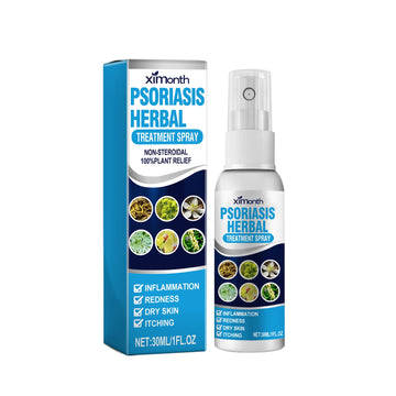 Psoriasis Herbal Treatment Spray, Repair Hands And Feet Skin Redness And Itchiness Moisturizing Smooth Skin Care Spray