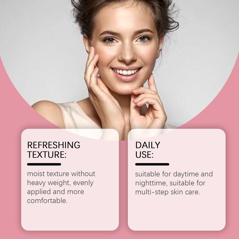 Hoygi Hyaluronic Acid Brightening Essence (Pink) Moisturizing And Moisturizing Deep Moisturizing, Firming And Improving Facial Skin Tone Essence