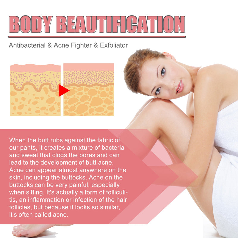 JAYSUING Exfoliating Body Soap - Removes Acne, Lightens Marks, Moisturizing
