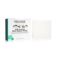 Silk And Goat Milk Handmade Soap, Deep Clean And Repair Skin Moisturizing And Tender Silk And Goat Milk Cleansing Soap
