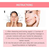 Watermelons Niacinamide Serum, Dilute Spots Firming Haun White Skin Hydrating Moisture Essence
