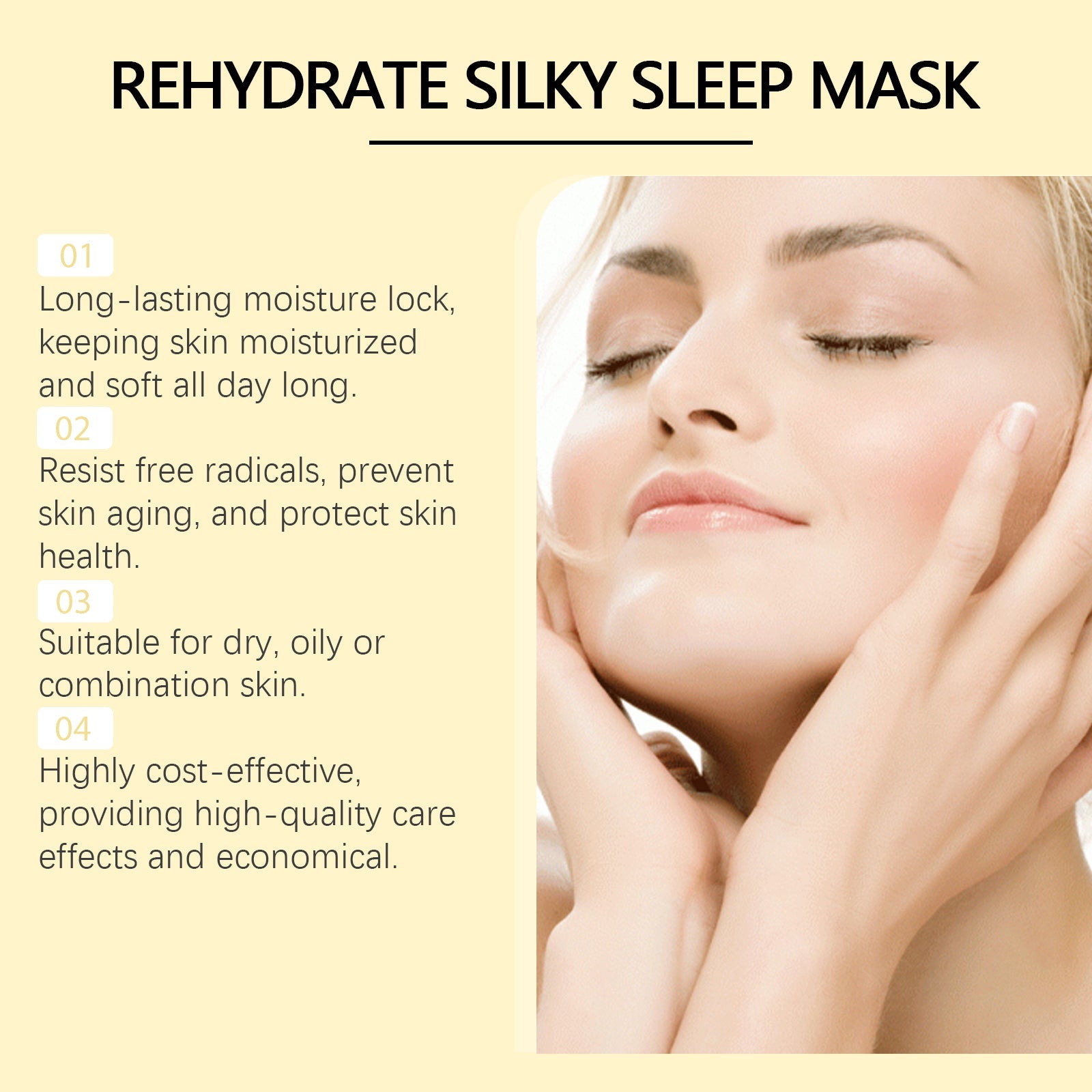 West&Month Collagen Moisturizing Mask Nourishes The Facial Skin And Hydrates The Facial Skin