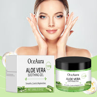 OceAura Aloe Vera Cucumber Gel, Moisturizing And Cooling Body Care Moisturizing And Refreshing Skin Aloe Vera Gel