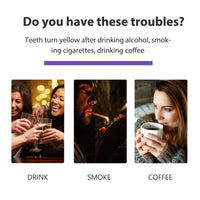 V34 Purple Toothpaste Beauty Teeth Stain Removal Anti-Pigmentation Yellow Teeth Clean White Bright White