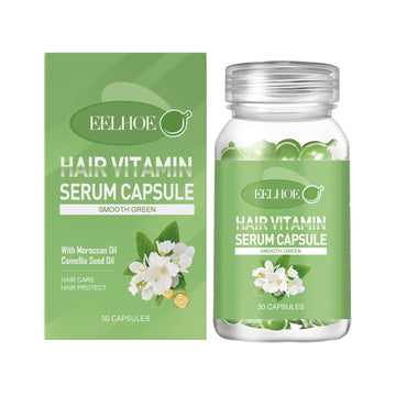 EELHOE Hair Essential Oil Treatment Capsule Hair Nutrition Relief Dry And Smooth Hair And Scalp Massage Essential Oil