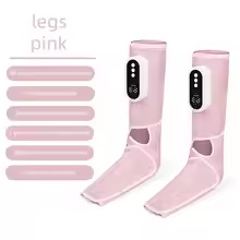 8190 Air Pressure Leg Massager (Pink, Dual Legs)