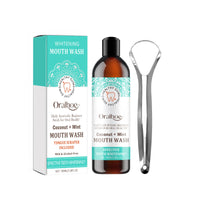 Coconut Mint Mouth Wash, Whitening Teeth Yellow Teeth Stains Tongue Coating Clean Fresh Breath Oral Care