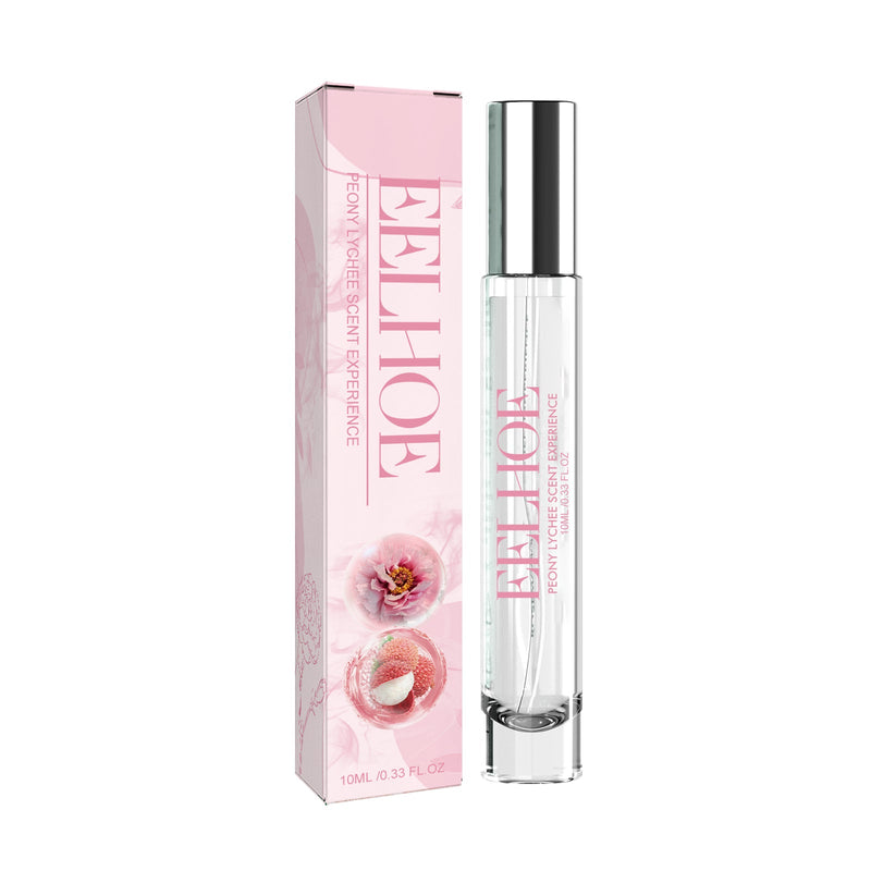 EELHOE Peony Lychee Scent Experience Perfume, Natural Fresh Lasting Fragrance Atmosphere Portable Niche Perfume